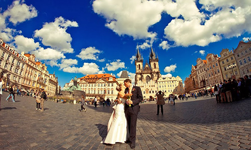 Фотографии Мартина Крала - свадьбы в Праге