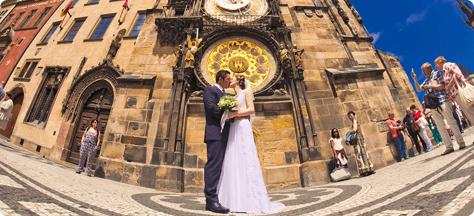 Староместская Ратуша - свадьба в Чехии
