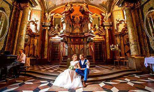 Клементинум - свадьба в Праге