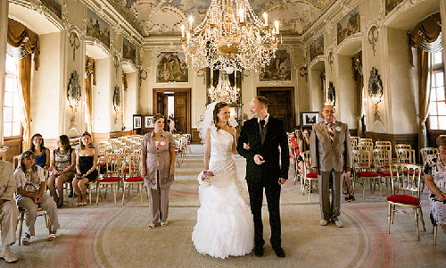 Добриш - свадьба в замке Чехии