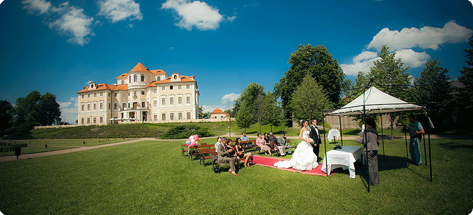 Замок Шато-Барокко - свадьба в Праге Замок Шато-Барокко - свадьба в Праге