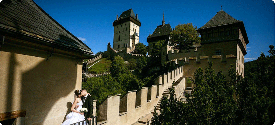 Замок Карлштейн - свадьба в Праге Замок Карлштейн - свадьба в Праге